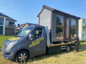 Pomoc drogowa zachodniopomorskie transportujemy na lawecie domek
